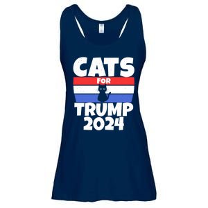 Cats For Trump 2024 Ladies Essential Flowy Tank