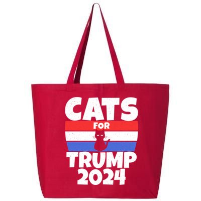 Cats For Trump 2024 25L Jumbo Tote