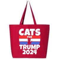 Cats For Trump 2024 25L Jumbo Tote