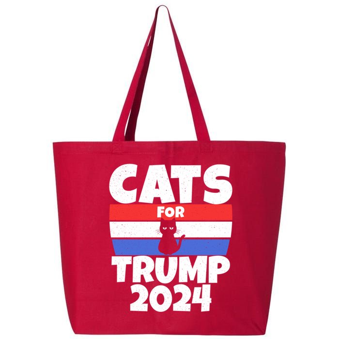 Cats For Trump 2024 25L Jumbo Tote