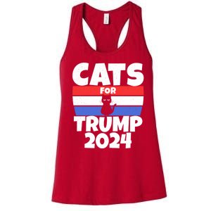 Cats For Trump 2024 Women's Racerback Tank