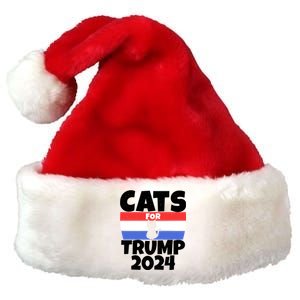 Cats For Trump 2024 Premium Christmas Santa Hat