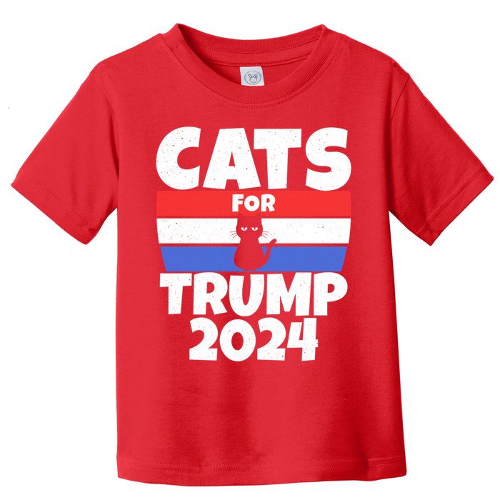 Cats For Trump 2024 Toddler T-Shirt