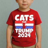 Cats For Trump 2024 Toddler T-Shirt