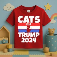 Cats For Trump 2024 Toddler T-Shirt