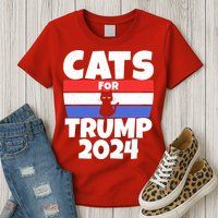 Cats For Trump 2024 Womens T-Shirt