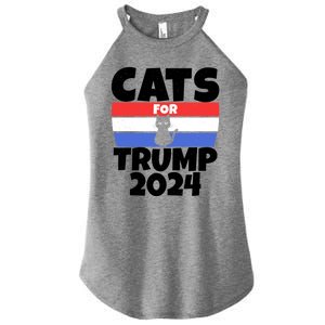 Cats For Trump 2024 Women's Perfect Tri Rocker Tank