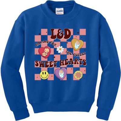 Caring For The Cutest Sweethearts Valentines Day L And D Gift Kids Sweatshirt