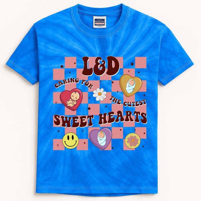 Caring For The Cutest Sweethearts Valentines Day L And D Gift Kids Tie-Dye T-Shirt