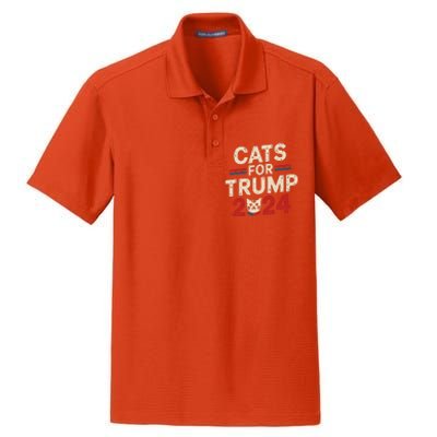 Cats For Trump Funny Election Dry Zone Grid Polo