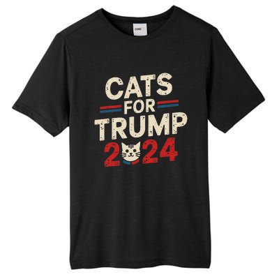 Cats For Trump Funny Election Tall Fusion ChromaSoft Performance T-Shirt