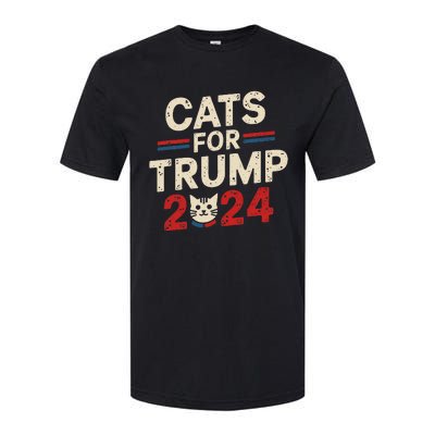 Cats For Trump Funny Election Softstyle® CVC T-Shirt