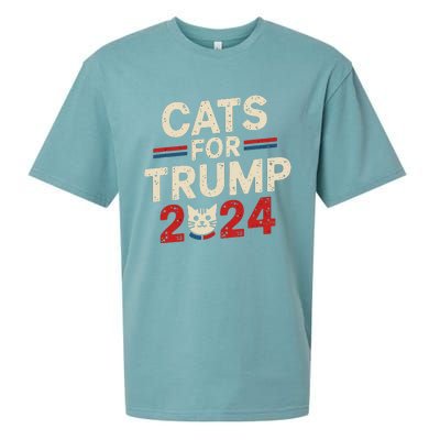 Cats For Trump Funny Election Sueded Cloud Jersey T-Shirt