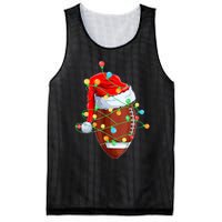 Christmas Football Team Player Santa Hat Funny Xmas Football Mesh Reversible Basketball Jersey Tank