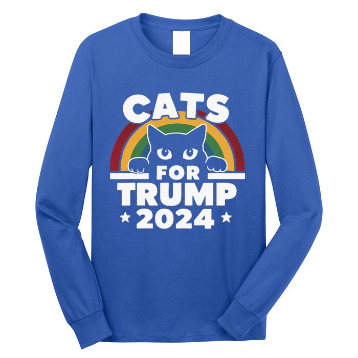 Cats For Trump Long Sleeve Shirt