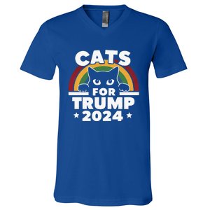 Cats For Trump V-Neck T-Shirt