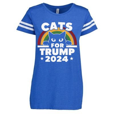 Cats For Trump Enza Ladies Jersey Football T-Shirt