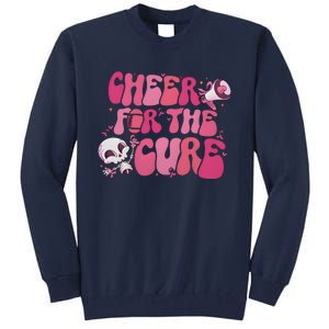 Cheer For The Cure Breast Cancer Football Pink Out Tall Sweatshirt