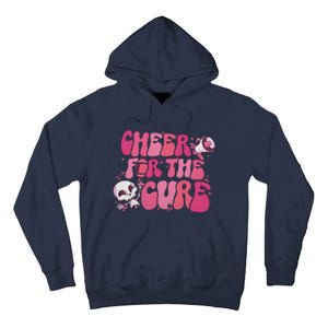 Cheer For The Cure Breast Cancer Football Pink Out Tall Hoodie