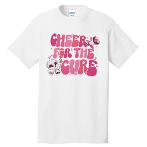 Cheer For The Cure Breast Cancer Football Pink Out Tall T-Shirt