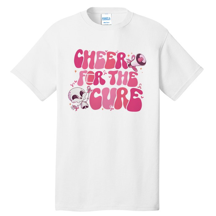 Cheer For The Cure Breast Cancer Football Pink Out Tall T-Shirt