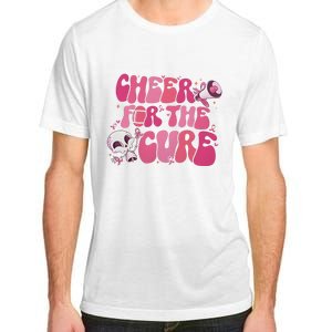 Cheer For The Cure Breast Cancer Football Pink Out Adult ChromaSoft Performance T-Shirt