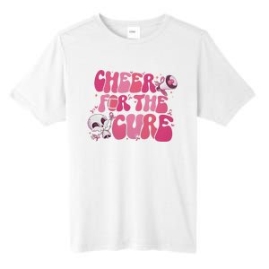 Cheer For The Cure Breast Cancer Football Pink Out Tall Fusion ChromaSoft Performance T-Shirt