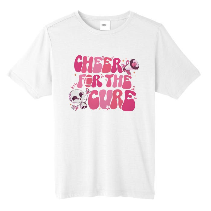 Cheer For The Cure Breast Cancer Football Pink Out Tall Fusion ChromaSoft Performance T-Shirt