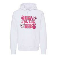 Cheer For The Cure Breast Cancer Football Pink Out Premium Hoodie