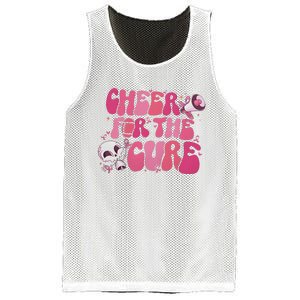 Cheer For The Cure Breast Cancer Football Pink Out Mesh Reversible Basketball Jersey Tank