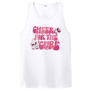 Cheer For The Cure Breast Cancer Football Pink Out PosiCharge Competitor Tank