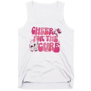 Cheer For The Cure Breast Cancer Football Pink Out Tank Top