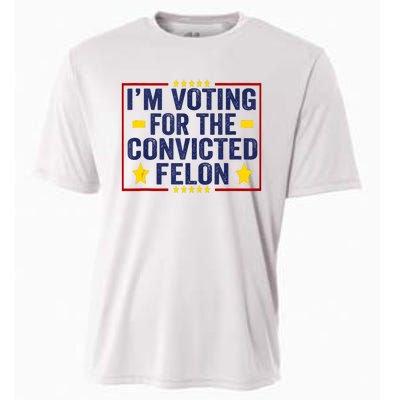 Convicted Felon Trump 2024 Funny Political Still Vote For Trump Cooling Performance Crew T-Shirt