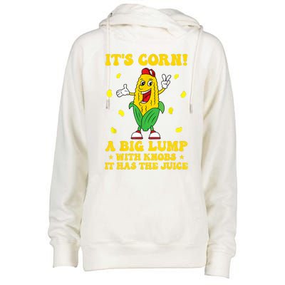 Corn Funny Trendy Design Boys Girls Corn Womens Funnel Neck Pullover Hood