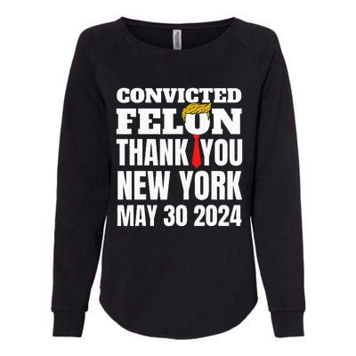 Convicted Felon Trump Hair Tie Thank You Ny New York 53024 Womens California Wash Sweatshirt