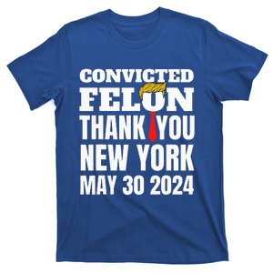 Convicted Felon Trump Hair Tie Thank You Ny New York 53024 T-Shirt