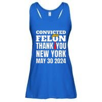 Convicted Felon Trump Hair Tie Thank You Ny New York 53024 Ladies Essential Flowy Tank