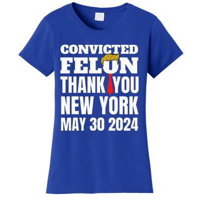 Convicted Felon Trump Hair Tie Thank You Ny New York 53024 Women's T-Shirt