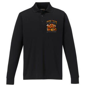 Caring For The Cutest Little Turkeys Nicu Crew Thanksgiving Performance Long Sleeve Polo