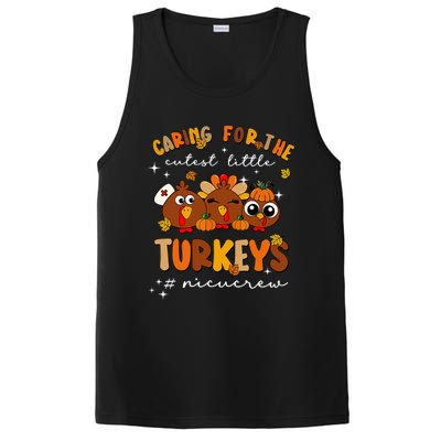 Caring For The Cutest Little Turkeys Nicu Crew Thanksgiving PosiCharge Competitor Tank