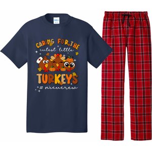 Caring For The Cutest Little Turkeys Nicu Crew Thanksgiving Pajama Set