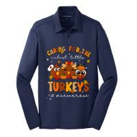 Caring For The Cutest Little Turkeys Nicu Crew Thanksgiving Silk Touch Performance Long Sleeve Polo