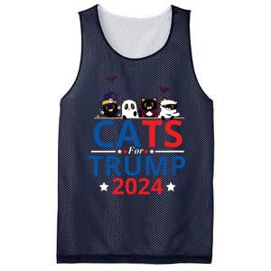 Cats For Trump 2024 – Donald Trump Halloween Women Vneck Mesh Reversible Basketball Jersey Tank