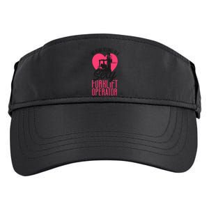 Certified Forklift Truck Operator Girlfriend My Heart Adult Drive Performance Visor