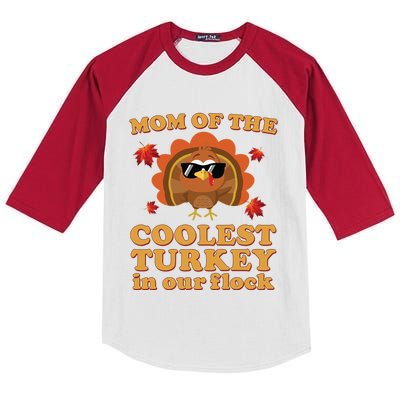 Christianity Family Thanksgiving Set Mom Of Coolest Turkey Gift Kids Colorblock Raglan Jersey