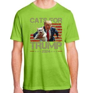 Cats For Trump 2024 Funny Vote Donald Trump Adult ChromaSoft Performance T-Shirt