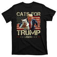 Cats For Trump 2024 Funny Vote Donald Trump T-Shirt