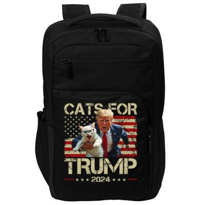 Cats For Trump 2024 Funny Vote Donald Trump Impact Tech Backpack