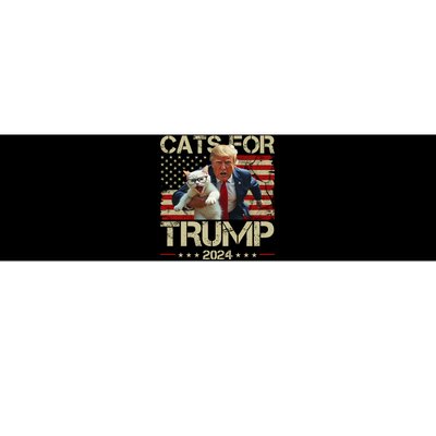 Cats For Trump 2024 Funny Vote Donald Trump Bumper Sticker