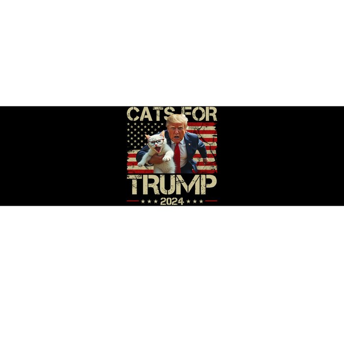 Cats For Trump 2024 Funny Vote Donald Trump Bumper Sticker